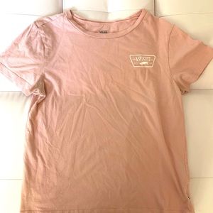 light pink vans crewneck tee